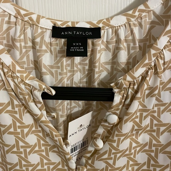 NWT Ann Taylor Button Popover, XXS - Picture 2 of 7